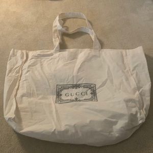 Tan Cotton Gucci tote
